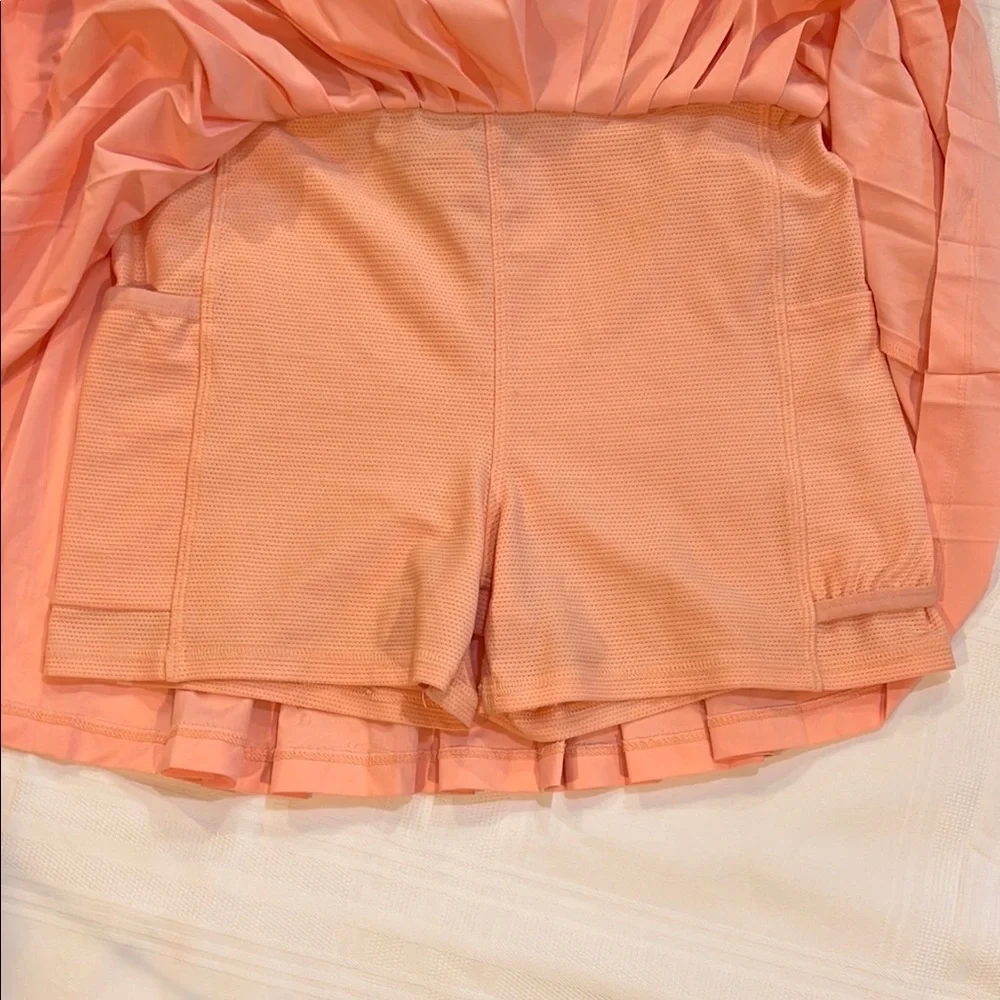 Athleta Orange Mini Skater Skirt - Picture 4 of 4